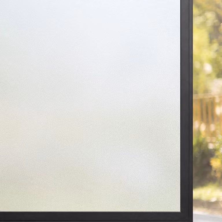 Zelfklevende Privacy Raamfolie Melkglas - Herbruikbaar en UV-beschermend - Breedte: 45 cm, Lengte: 200 cm