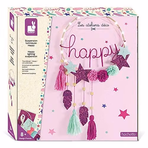 Janod LED Lichtkrans Atelier Deco - Ronde Nachtlamp voor de Kinderkamer
