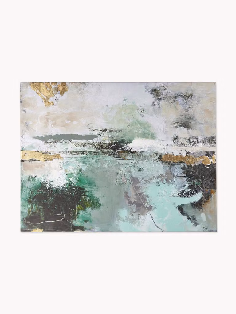 Handbeschilderde canvasprint Hillside van Malerifabrikken