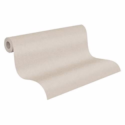 A.S. Création Uni Behang New Elegance Vliesbehang Beige 10.05 x 0.53 m