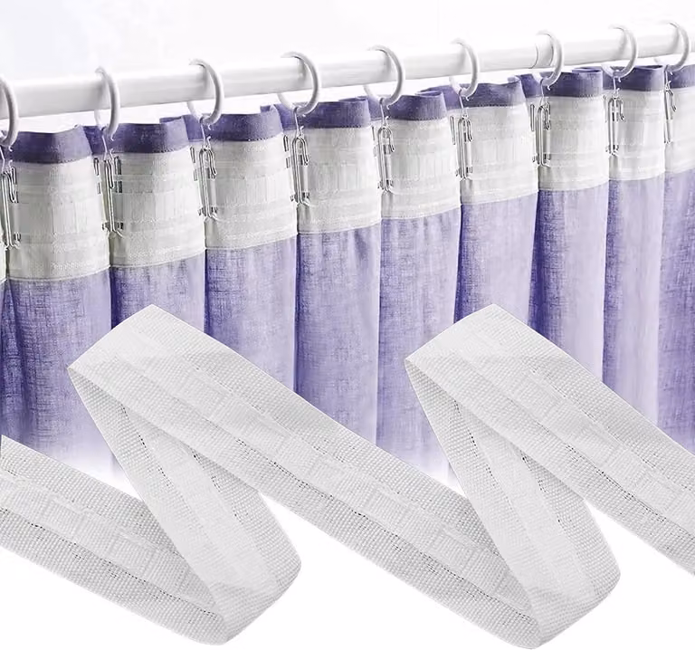 Gordijnband 30 m x 2,5 cm - Polyester Vouwband voor Woondecoratie