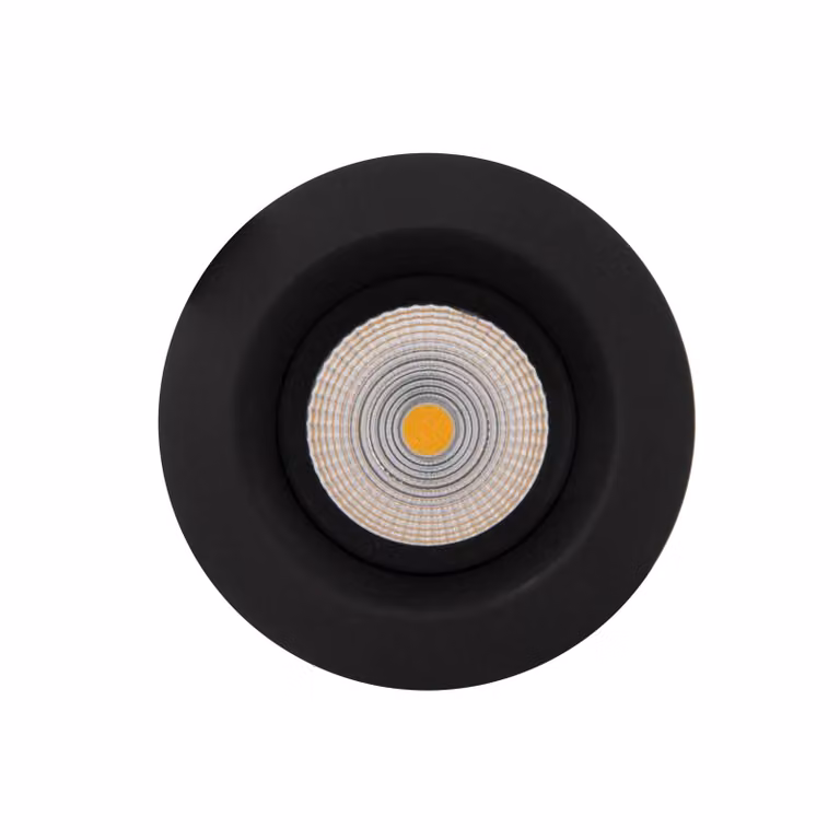 The Light Group Downlight One Soft, dimbare LED inbouwspot, zwart, aluminium, modern design