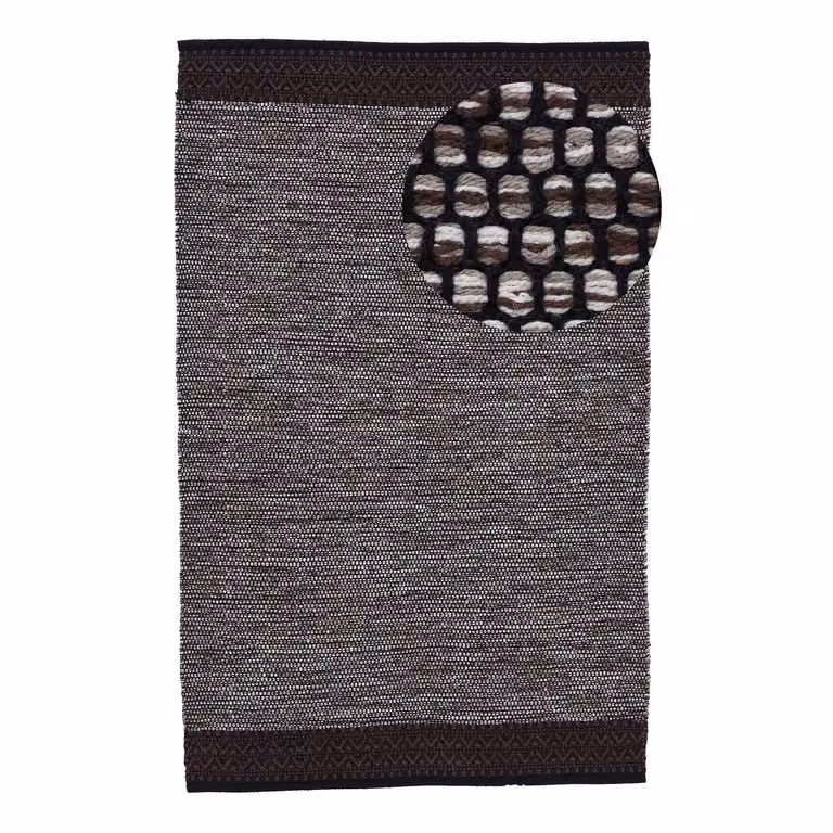 home24 Kelim Mia Laagpolig Vloerkleed Bruin Katoen B: 120 cm, D: 170 cm