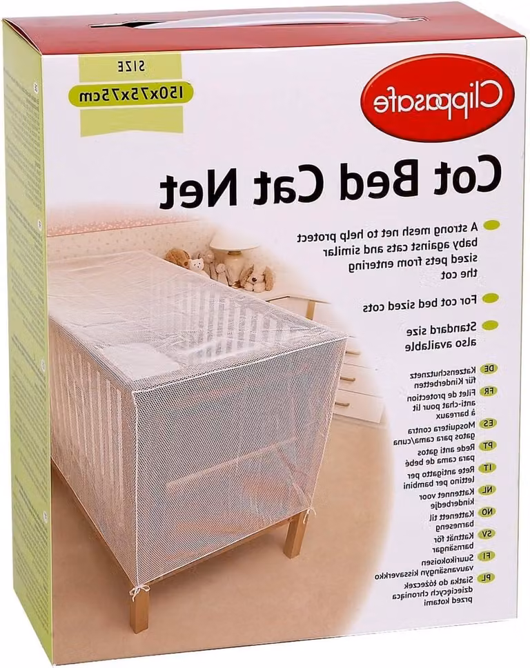 Kattennet voor kinderbedjes - bescherming tegen katten
