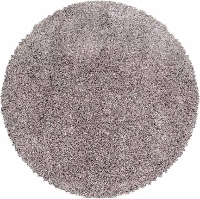 Rond Vloerkleed Modern Polyester Beige voor Woonkamer en Eetkamer