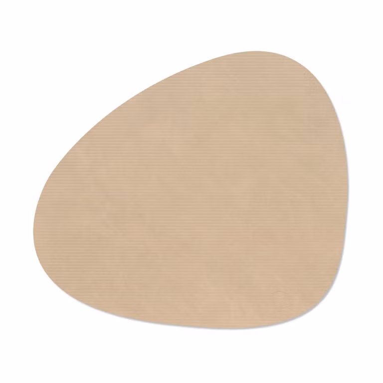 LIND DNA Corduroy placemat curve L Sand