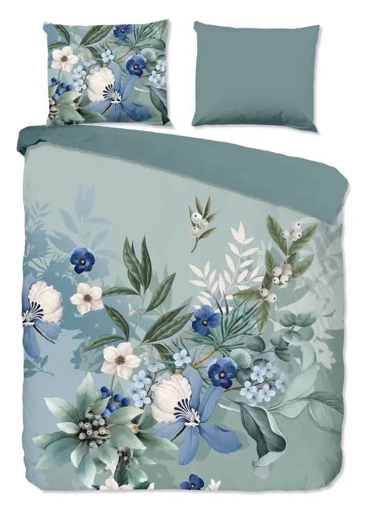 Good Morning Dekbedovertrek Farren Groen 240 x 220 cm 100% Katoen