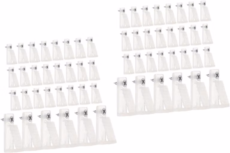 Witte lichtslingers haken en verlichtingsclips voor eenvoudige buiteninstallatie, 3.5 x 1.7 cm