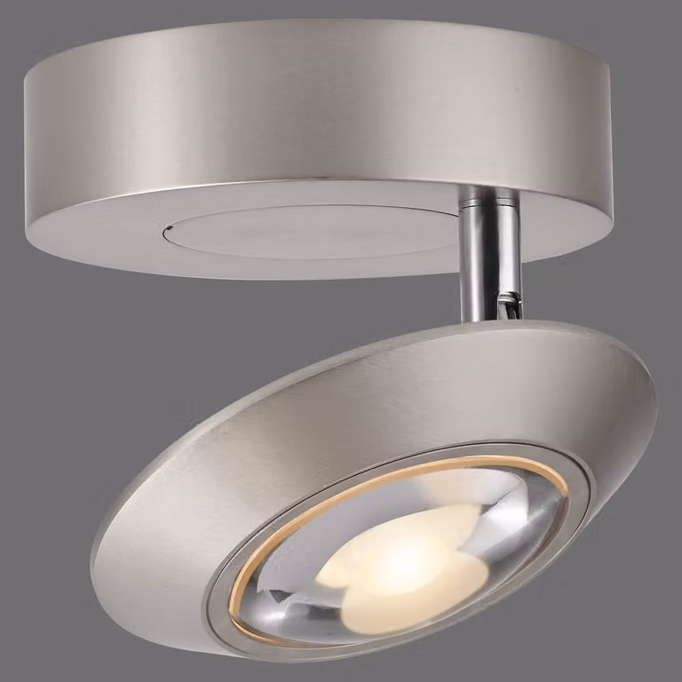 Paul Neuhaus Oculis LED plafondlamp - Zilver/Grijs - Modern - Ø 15 cm