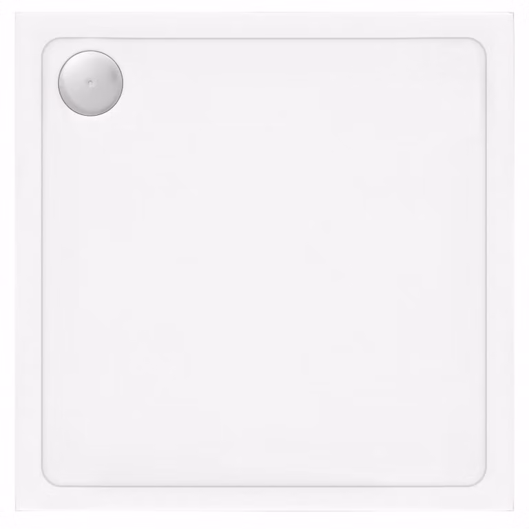 Rea Douchebak Savoy White 80x80 met Geborsteld goud afdekking
