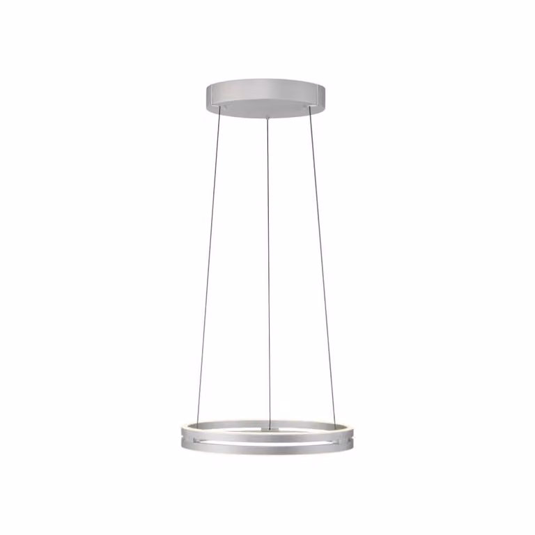 Paul Neuhaus Pure E-Loop LED hanglamp aluminium chroom Ø 50 cm