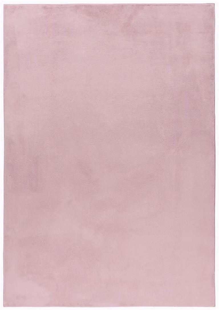 Wasbaar Vloerkleed Pouffy Uni Rosé 160 x 230 cm