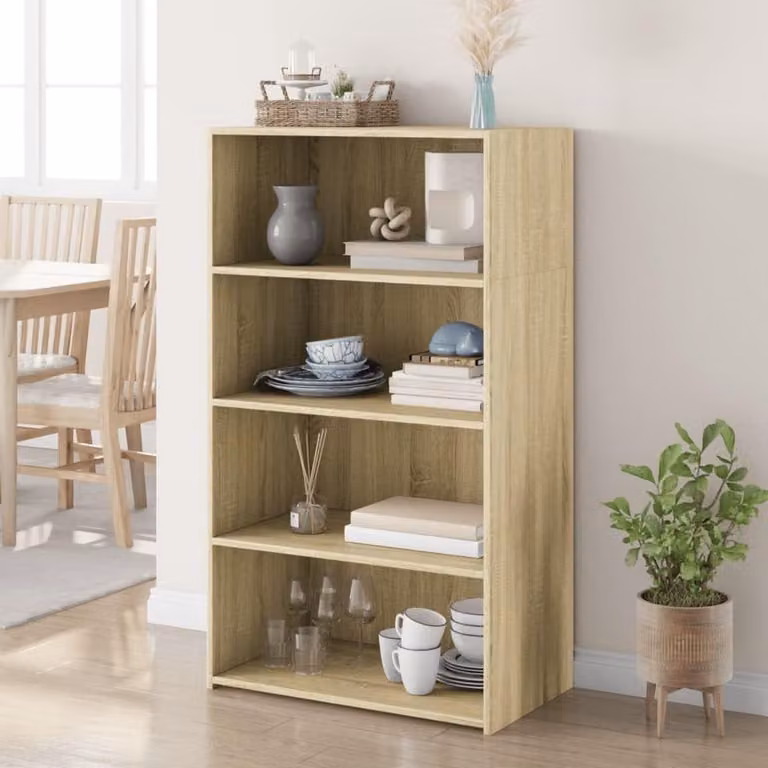 Dressoir Eiken Sonoma voor de woonkamer of keuken, B/D/H: 70 x 41 x 124 cm