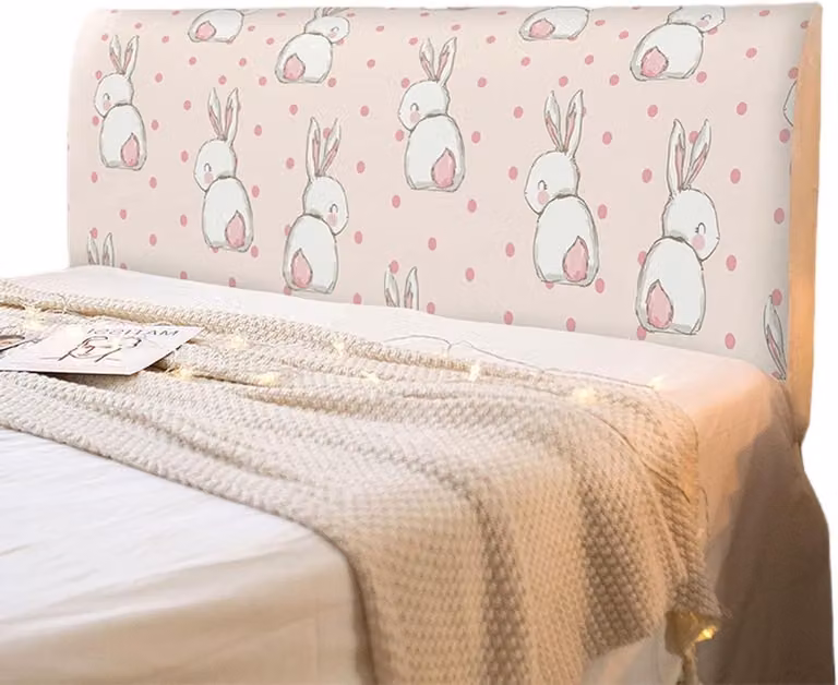 Gedrukt hoofdbord hoes voor volwassenen - 150 cm - Bed decoratie