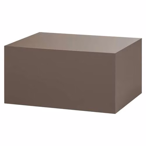 WOOOD Savo Salontafel - MDF Hoogglans - Mokkabruin - B: 80 cm, D: 40 cm, H: 60 cm