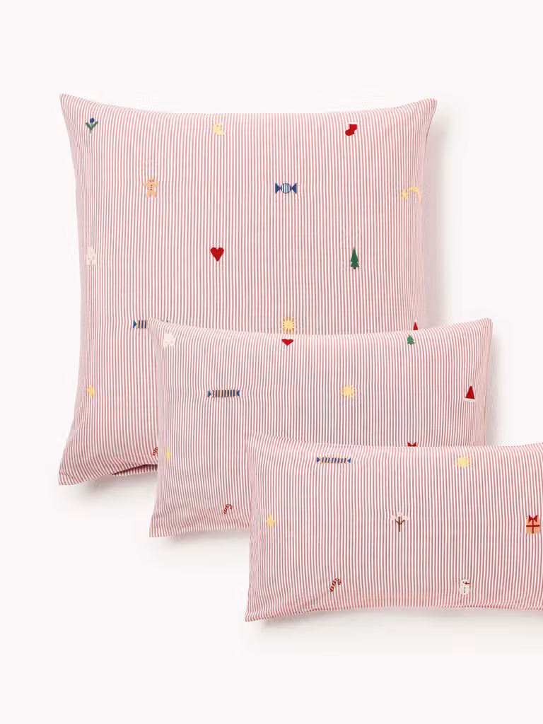 Westwing Collection Anella katoenen perkal kussenhoes