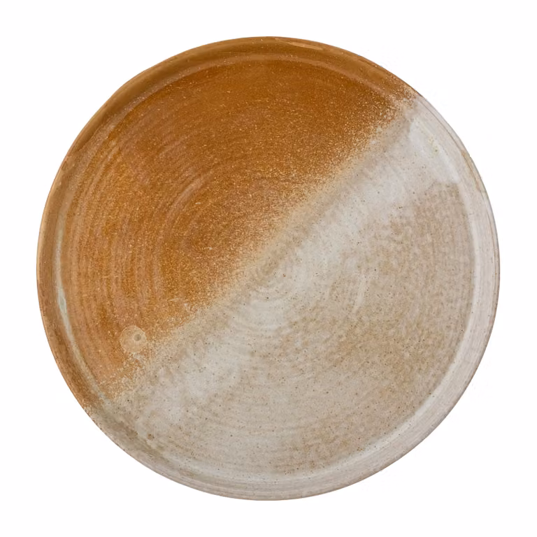 Bloomingville Dahlia serveerschotel set van 4 stuks bruin Ø32,5 cm