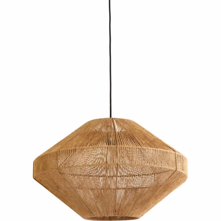 Light & Living Hanglamp Mallow Rotan Bruin Ø 60 cm