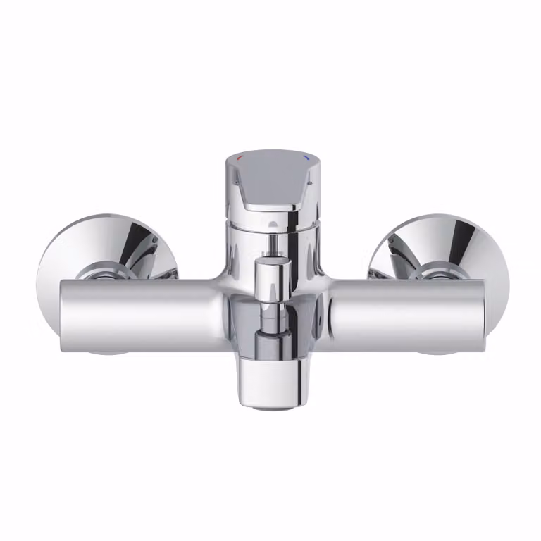 Lenz MOLA badarmatuur met spuitvrije mengdop en keramische cartridge, chroom, 46020102