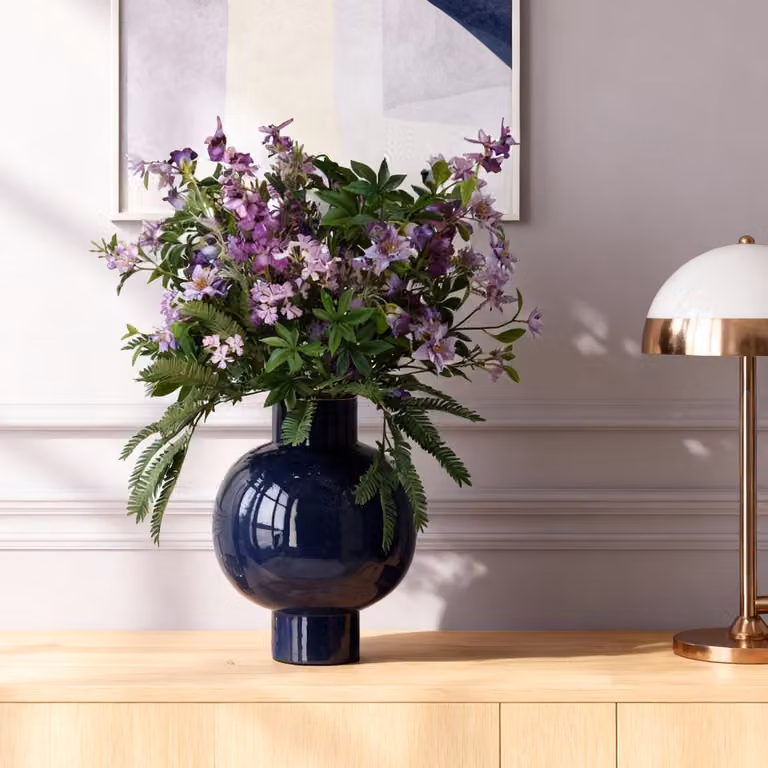 Handgebonden kunstboeket Violet Vienna Pip Studio 85 cm