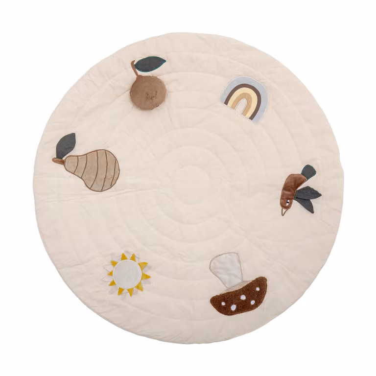 Bloomingville Agnes rond speelkleed Wit Ø100 cm