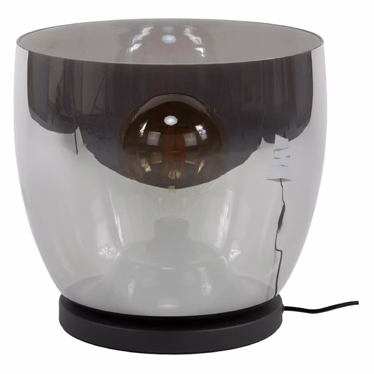 Nest of Nora Davin vloerlamp XL - Smoke grijs - Met glazen kap - Ø33 cm