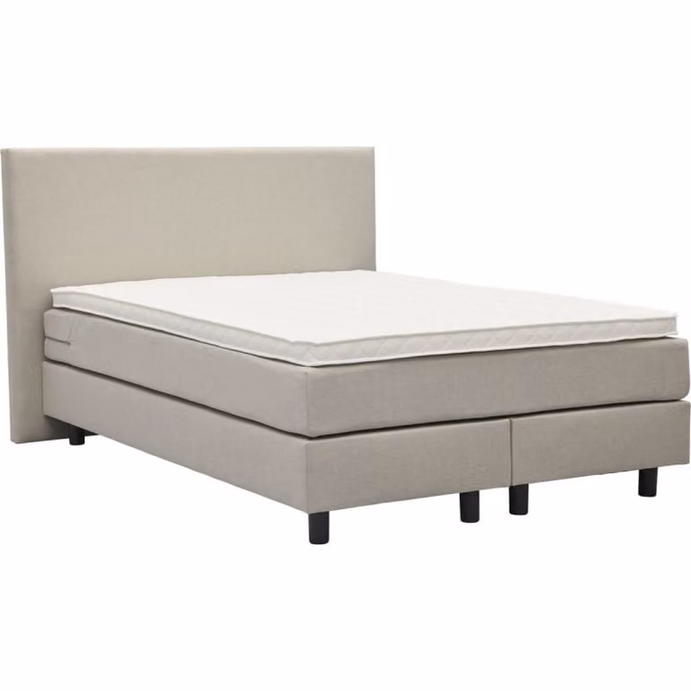 Boxspring Luca Beige met onderbedverlichting van Budget Home Store