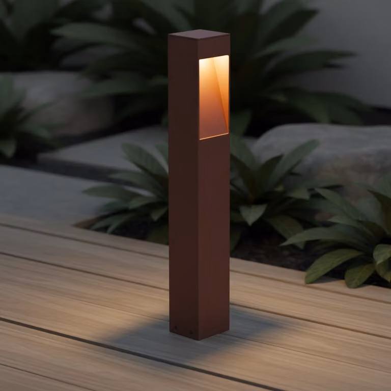 Lyora LED-tuinlamp Maddi bruin 60 cm