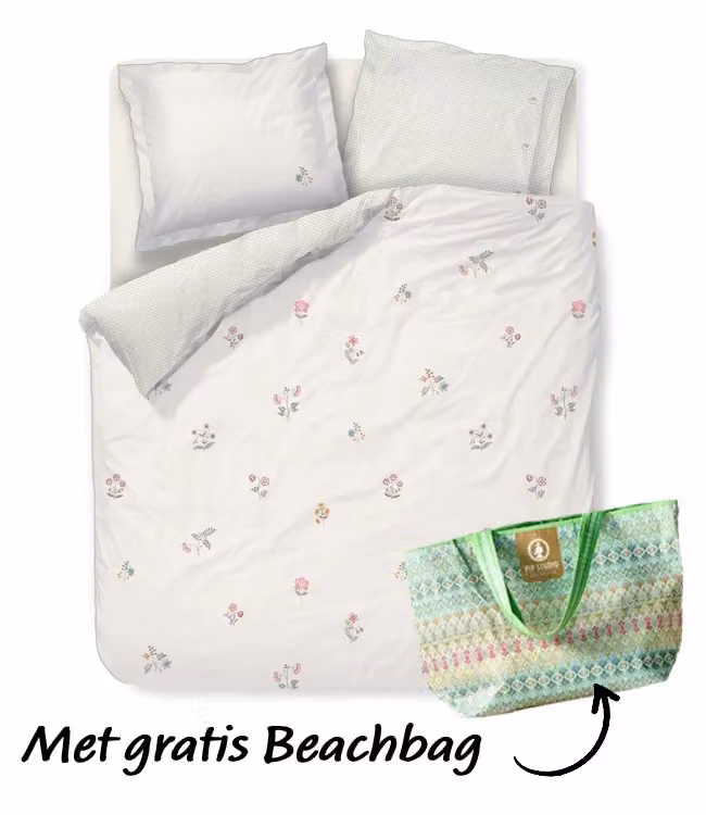 Pip Studio Mughal Flower dekbedovertrek - Gebroken wit