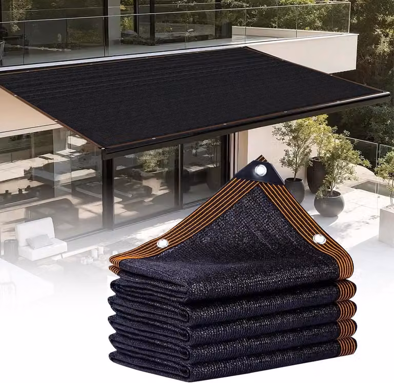 Schaduwnet voor tuin, terras of kas met oogjes, 2 x 3 m