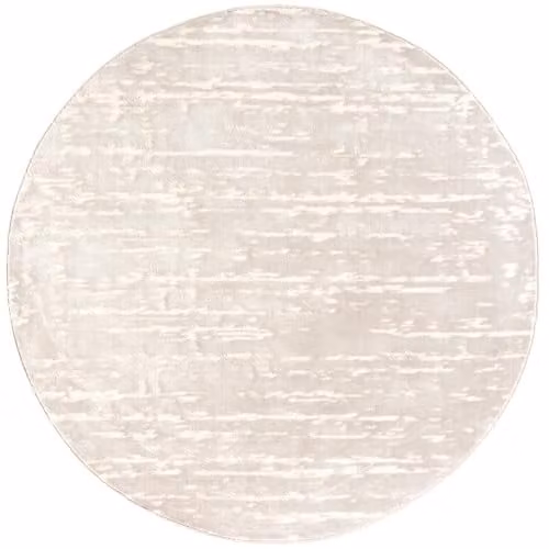 Tesso Living Rond Vloerkleed Scandinavisch Design - Wit - 155 cm