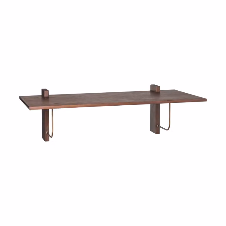 Audo Copenhagen Corbel bureau, donker gebeitste eiken, B: 100 cm, D: 45 cm