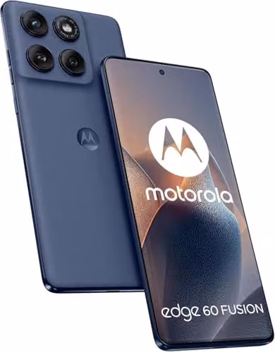 Motorola Edge 60 Fusion Smartphone, 256 GB, 6,67 inch, Android 15, Grijs/Blauw