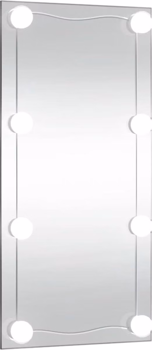 vidaXL Wandspiegel met LED en rechthoekig ontwerp, 30 x 60 cm