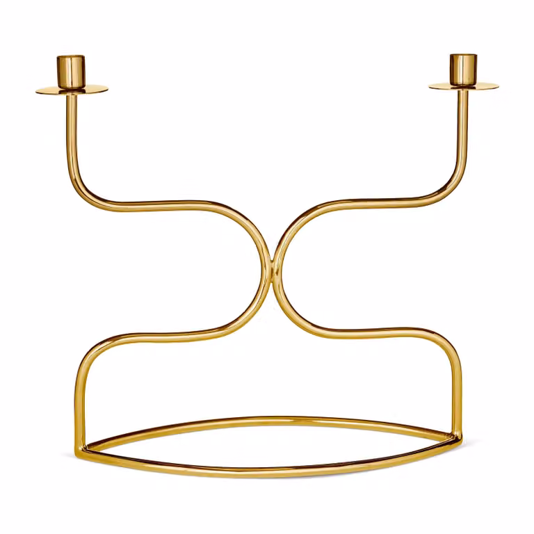 Classic Collection Kandelaar Duett Messing voor Taperkaarsen