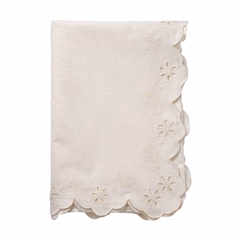 Pick a Poppy Lace tafellaken offwhite, B: 180 cm, L: 250 cm