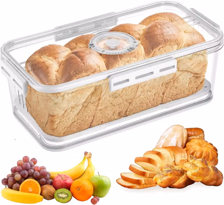 Airtight broodtrommel voor de keuken, duurzame opbergcontainer voor brood, cake en koekjes