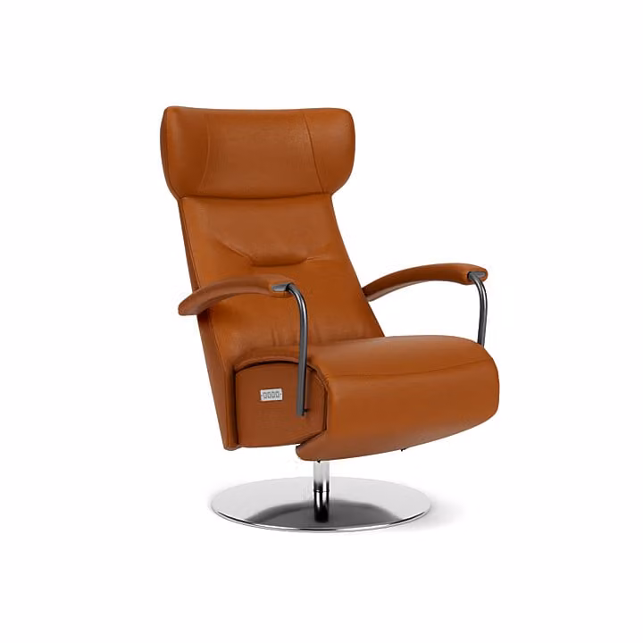 Prominent Relaxstoel C-102 - Bruin - Leer