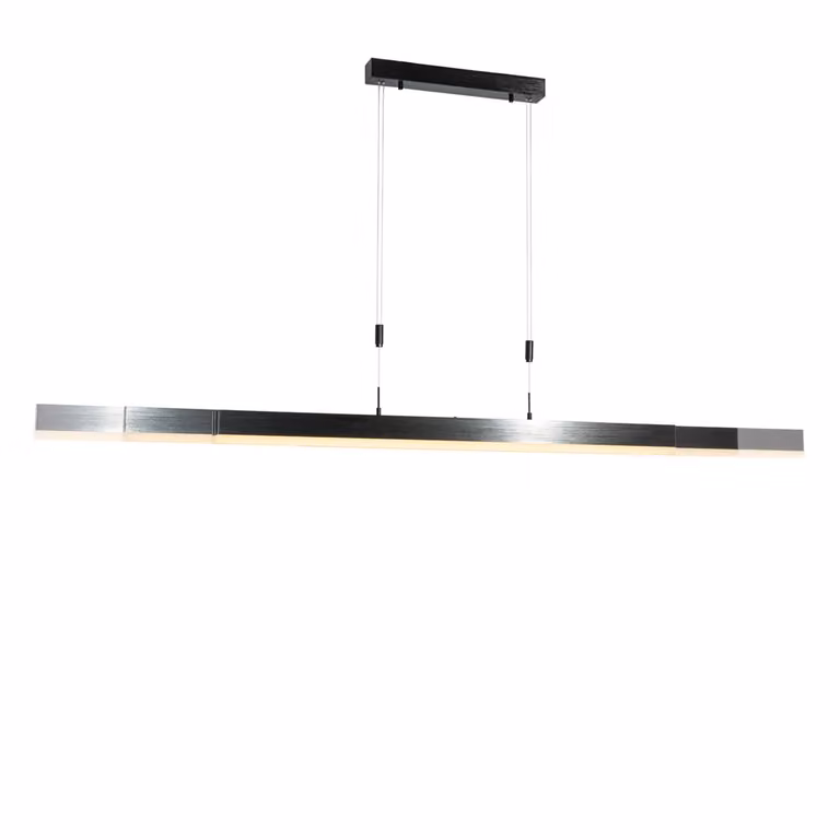 Qazqa Moderne Verstelbare LED Hanglamp Zwart van Metaal