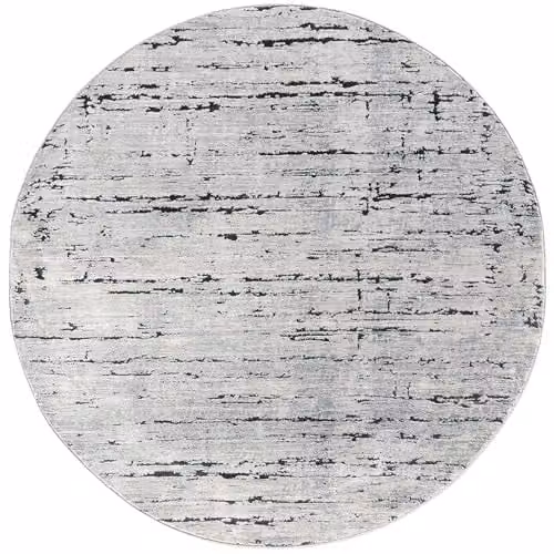 Tesso Living Rond Vloerkleed Modern Abstract Grijs - 195 cm