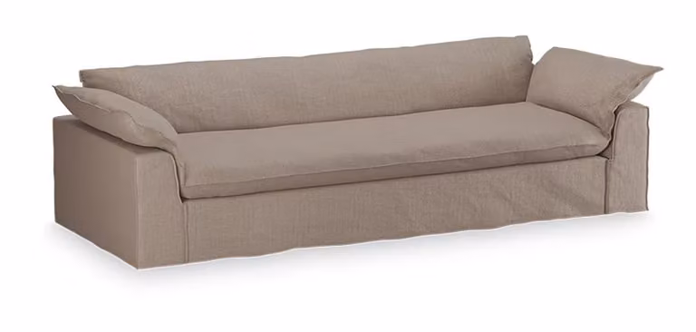 HKliving Bankhoes Nomad 305cm, Pure stof - Earth