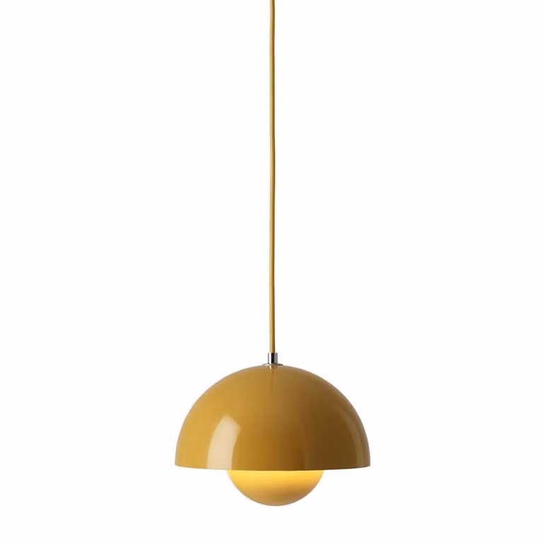 &Tradition Flowerpot VP1 hanglamp mosterdgeel