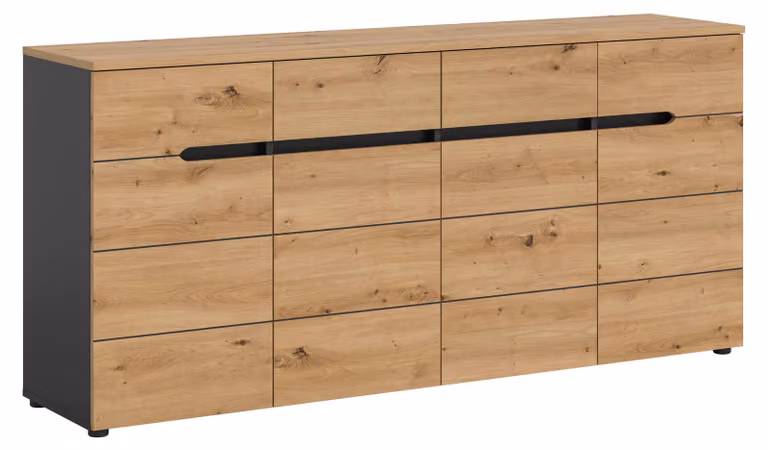 Xonox Dressoir Canu Bruin/Grijs B/D/H: 173 x 81 x 41 cm
