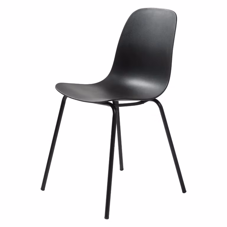 Set van 4 Nest of Nora Zoey Eetkamerstoelen - Zwart - Metaal