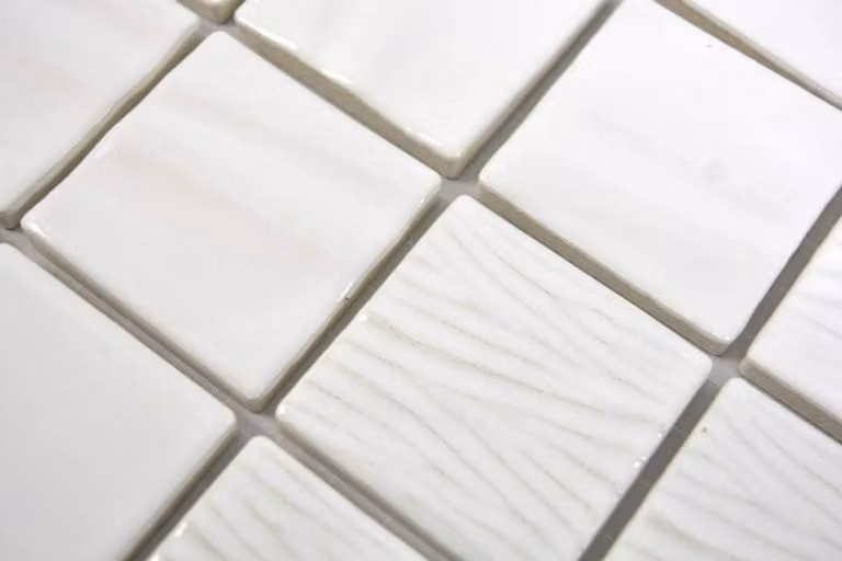 Keramische Mozaïektegels Wit Mat voor Wanddecoratie in Keuken en Badkamer 29,5 x 29,5 cm
