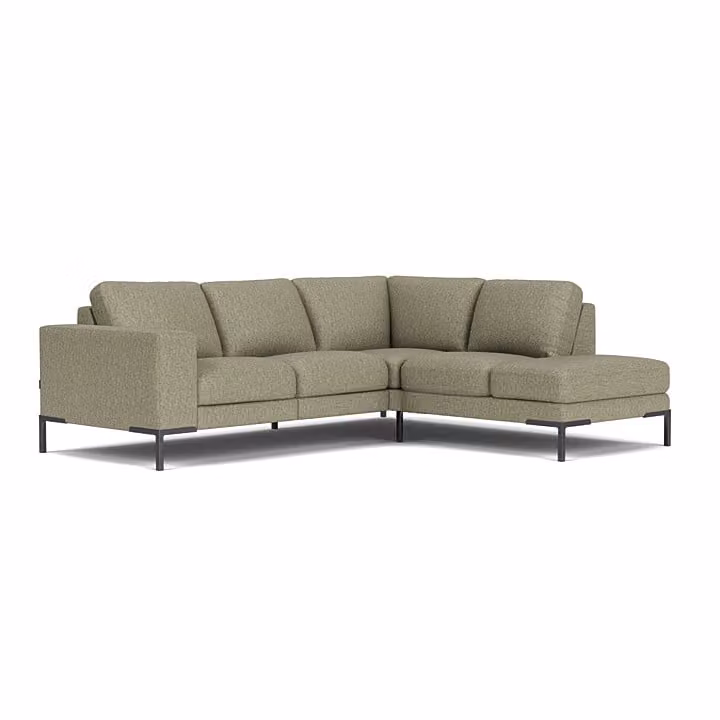 Prominent Hoekbank Senso - Lichtgroen - Stof - Modern - Linkeropstelling