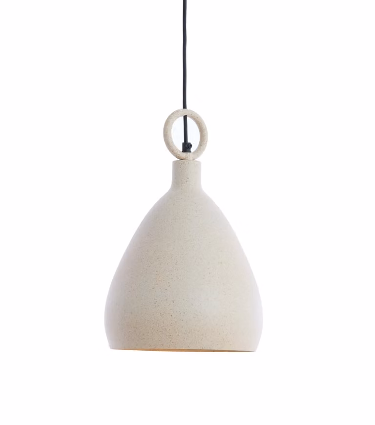 Light & Living Hanglamp Risari Rond - Zand/Bruin - Ø 24 cm
