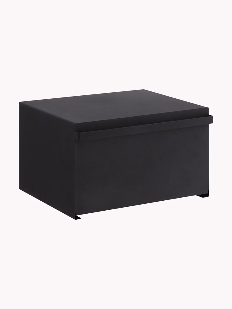 Yamazaki Broodtrommel Modern Zwart Metaal B: 40 cm, D: 35 cm, H: 35 cm