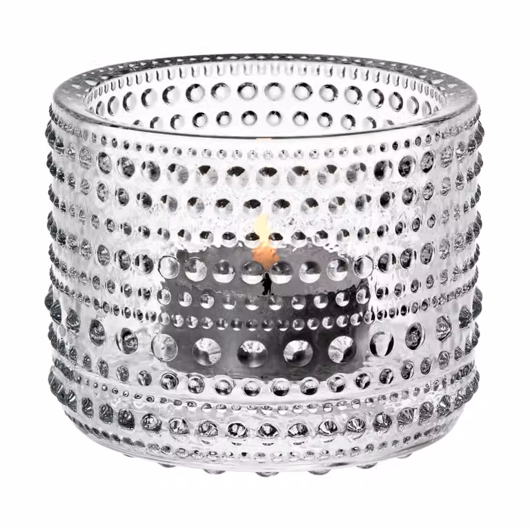Iittala Kastehelmi waxinelichthouder transparant
