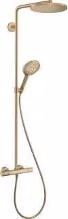 Hansgrohe Raindance S douchekolom 240 1jet PowderRain EcoSmart+ met thermostaat, geborsteld brons
